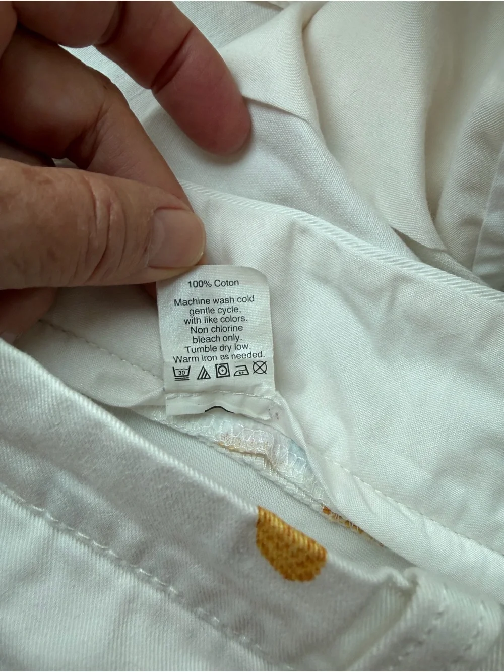J. Crew White Pineapple Print Flat Front Shorts